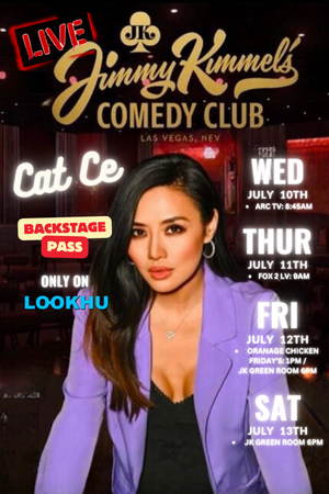 Cat Ce Backstage Pass at Jimmy Kimmel Club